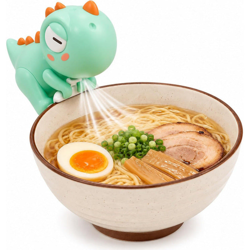 Cute Panda Clip-On Food Cooling Fan – Hands-Free Mini Fan for Hot Coffee, Tea, Soup, Noodles & Baby Food