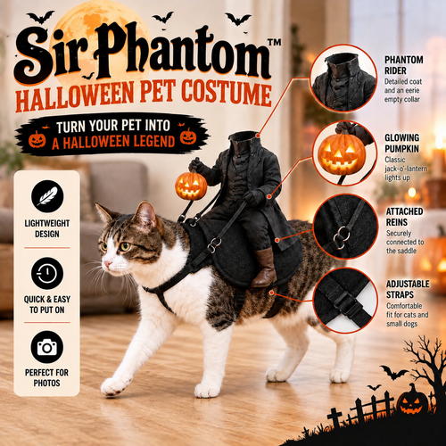 Halloween Spooky Rider Pet Costume 🎃