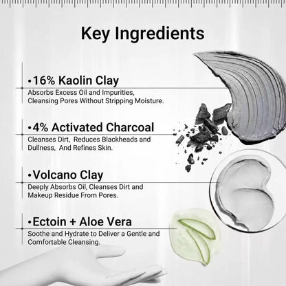🔥 BUY 1 GET 1 FREE! 🎁！！！🌋 Volcanic Clay Mask Stick – Deep Pore Cleansing, Oil Control & Creamy, Mess-Free Application ✨