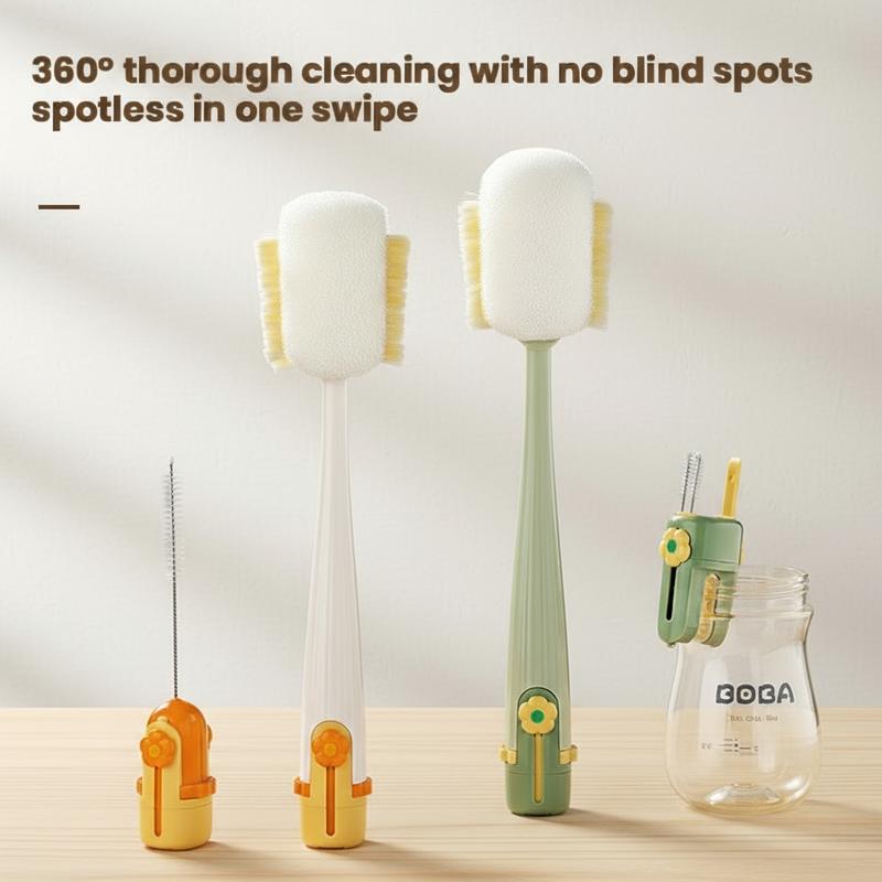 5-in-1 Bottle & Straw Cleaning Brush – Multifunctional Tool for Bottles, Cups, Straws