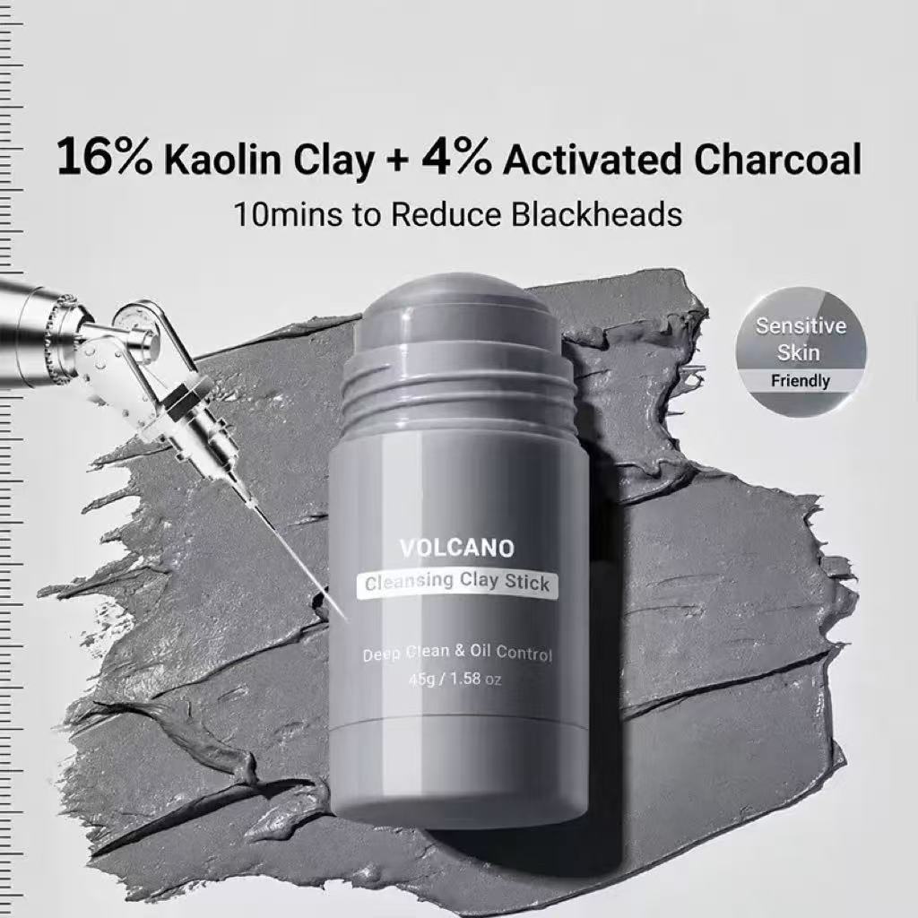 🔥 BUY 1 GET 1 FREE! 🎁！！！🌋 Volcanic Clay Mask Stick – Deep Pore Cleansing, Oil Control & Creamy, Mess-Free Application ✨