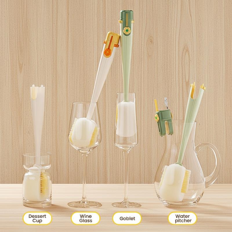 5-in-1 Bottle & Straw Cleaning Brush – Multifunctional Tool for Bottles, Cups, Straws