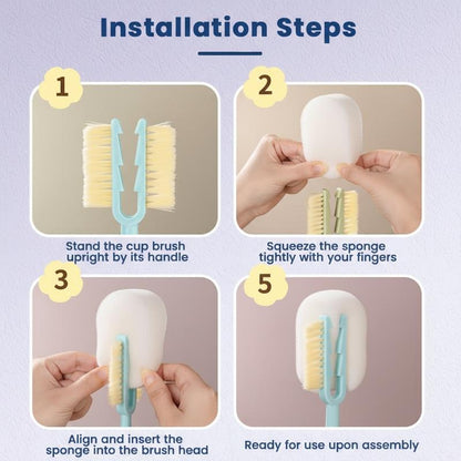 5-in-1 Bottle & Straw Cleaning Brush – Multifunctional Tool for Bottles, Cups, Straws