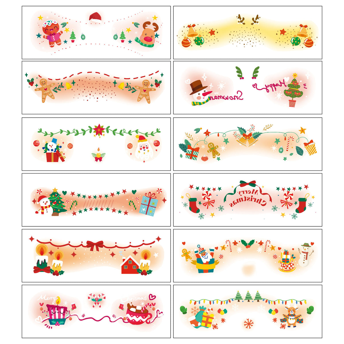 Christmas Temporary Face Tattoos for Girls, 12 Sheets Pink Blush & Holographic Face Stickers, Snowflake Christmas Tree Fake Tattoos for Holiday Makeup, Face & Body Art, Party Accessories