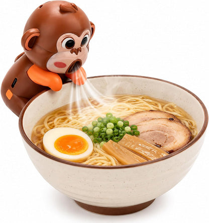 Cute Panda Clip-On Food Cooling Fan – Hands-Free Mini Fan for Hot Coffee, Tea, Soup, Noodles & Baby Food