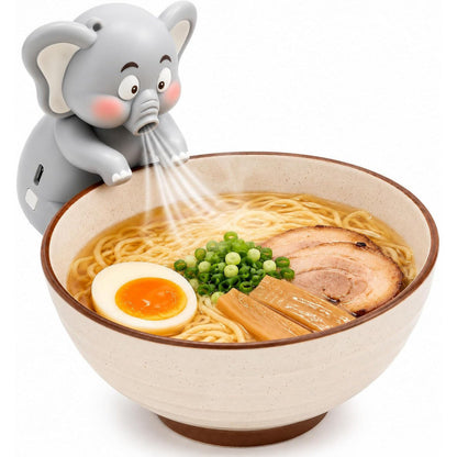 Cute Panda Clip-On Food Cooling Fan – Hands-Free Mini Fan for Hot Coffee, Tea, Soup, Noodles & Baby Food