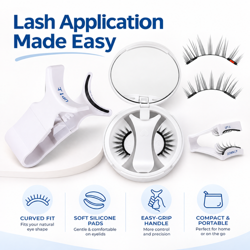 ✨ Magnetic Eyelash Set with Applicator 💖 Glue-Free, Reusable & Easy to Apply 🧲 Fluttery, Defined Lashes Made Easy! 👁️💕
