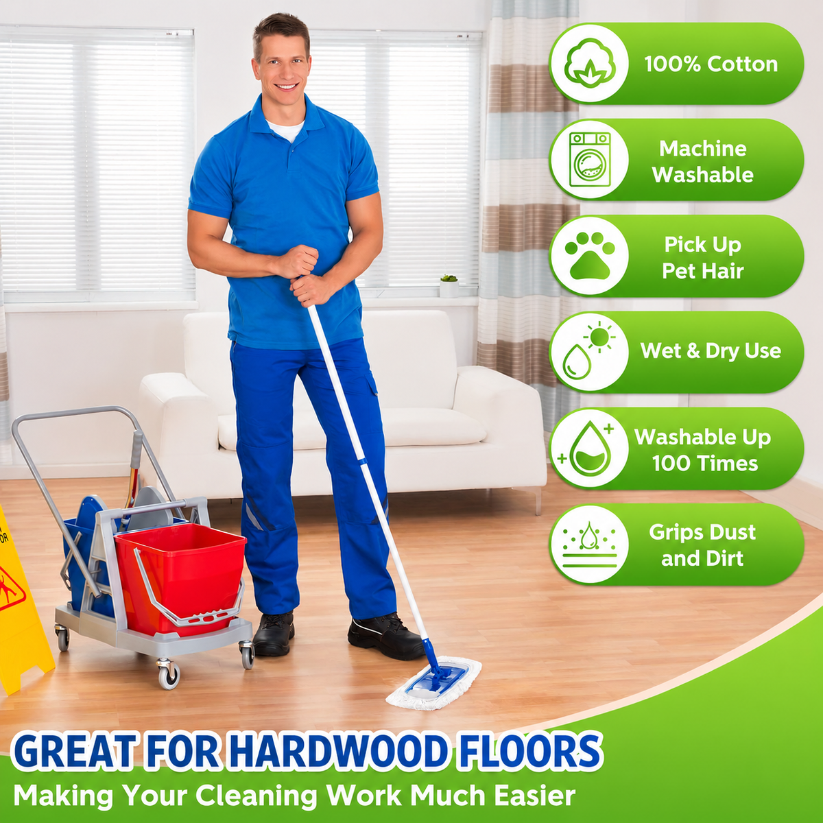 🧼 10-Pack Reusable Microfiber Mop Pads for Swiffer Sweeper – Wet & Dry Floor Cleaning Pads for Hardwood, Tile & More🏠