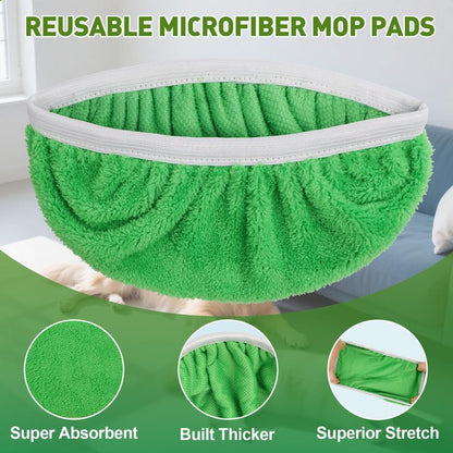 🧼 10-Pack Reusable Microfiber Mop Pads for Swiffer Sweeper – Wet & Dry Floor Cleaning Pads for Hardwood, Tile & More🏠