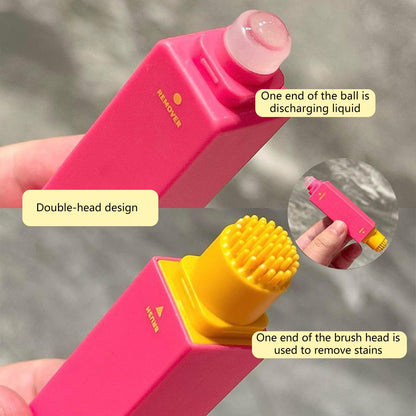 2-in-1 Instant Stain Remover Pen – Portable Cleaning & Brush Tool