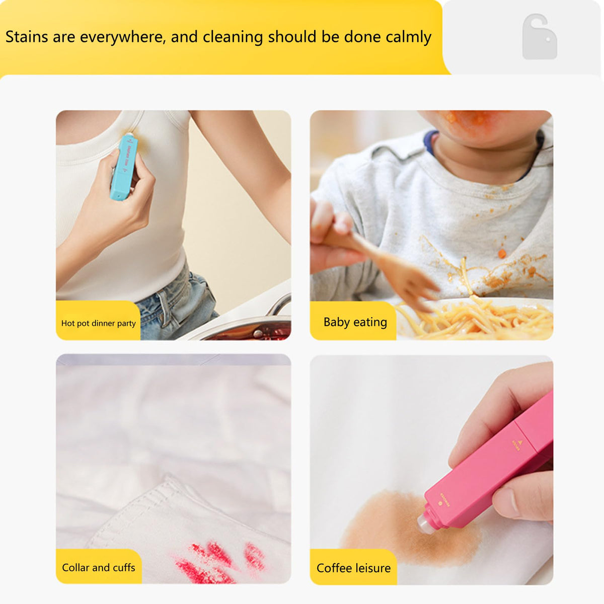 2-in-1 Instant Stain Remover Pen – Portable Cleaning & Brush Tool