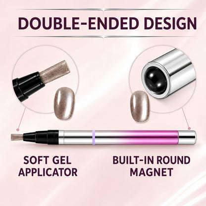 Magnetic Cat Eye Nail Polish Pen – Shimmering Glossy Finish, Easy Application, Salon-Style Nails at Home