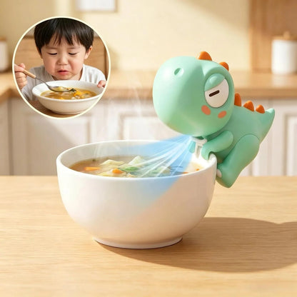 Cute Panda Clip-On Food Cooling Fan – Hands-Free Mini Fan for Hot Coffee, Tea, Soup, Noodles & Baby Food