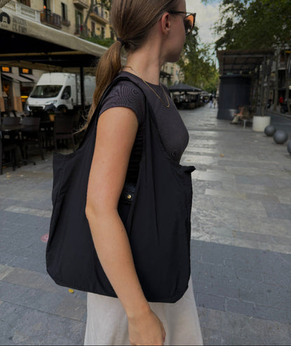 2-in-1 Foldable Tote Bag – Compact Keychain Shopping Bag, Lightweight & Reusable