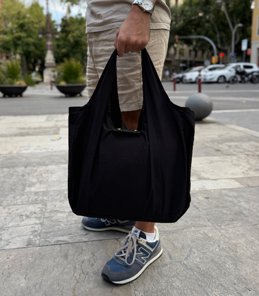 2-in-1 Foldable Tote Bag – Compact Keychain Shopping Bag, Lightweight & Reusable