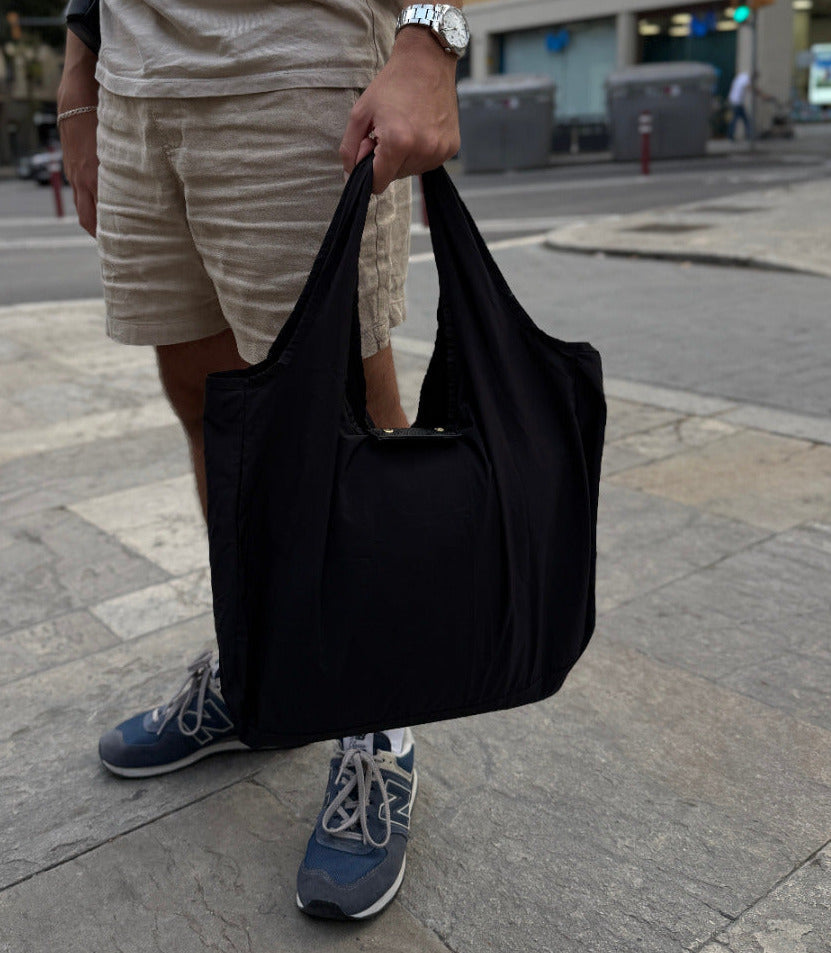 2-in-1 Foldable Tote Bag – Compact Keychain Shopping Bag, Lightweight & Reusable