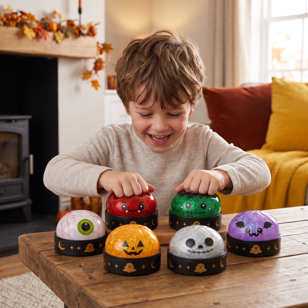 🎃 Halloween Dumpling Squishy Toys 👻 Cute & Spooky Stress Relief Fidget Toys 💜