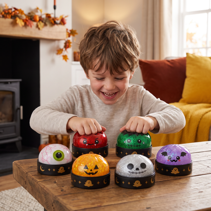 🎃 Halloween Dumpling Squishy Toys 👻 Cute & Spooky Stress Relief Fidget Toys 💜