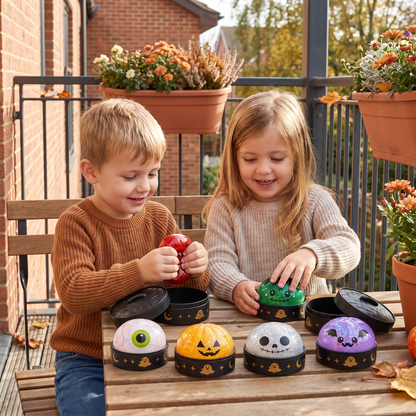🎃 Halloween Dumpling Squishy Toys 👻 Cute & Spooky Stress Relief Fidget Toys 💜