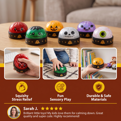 🎃 Halloween Dumpling Squishy Toys 👻 Cute & Spooky Stress Relief Fidget Toys 💜