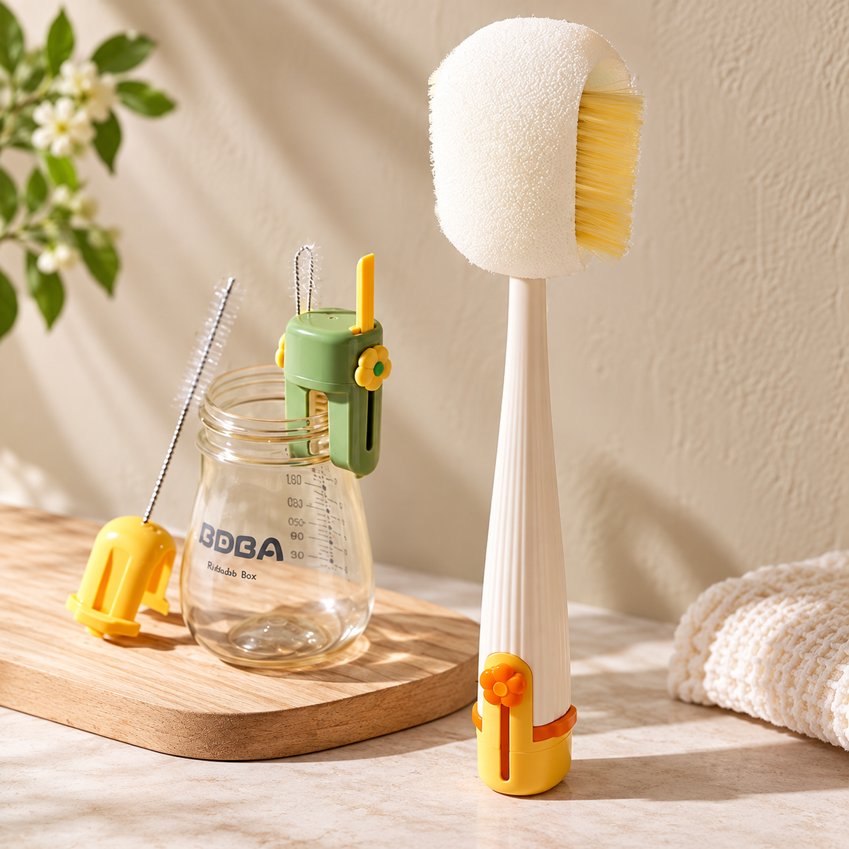 5-in-1 Bottle & Straw Cleaning Brush – Multifunctional Tool for Bottles, Cups, Straws