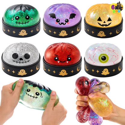 🎃 Halloween Dumpling Squishy Toys 👻 Cute & Spooky Stress Relief Fidget Toys 💜